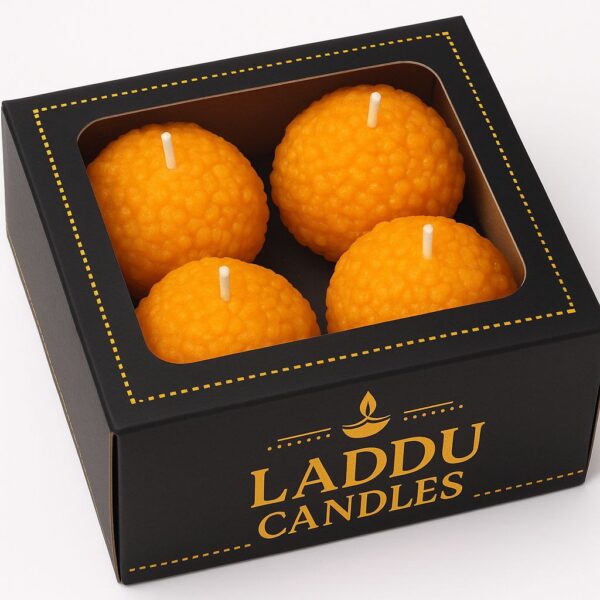 Laddu Candle - Pack of 4